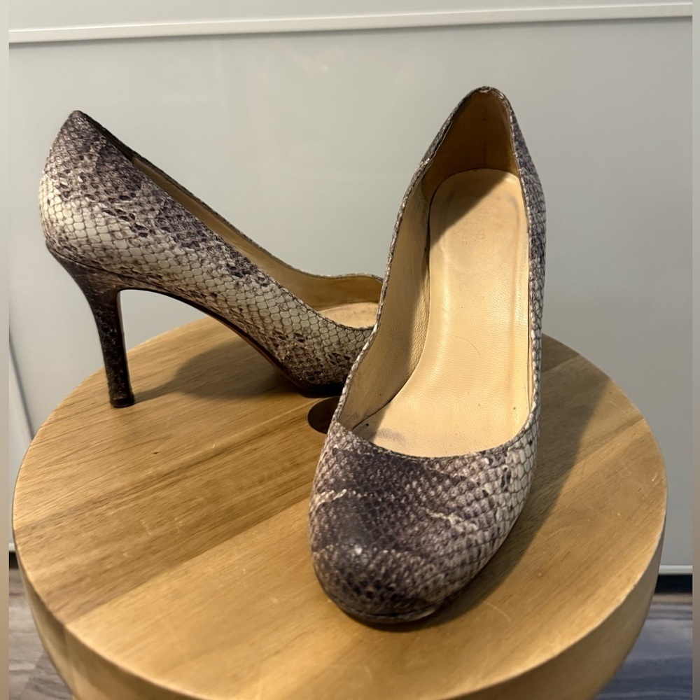 Kate Spade Snakeskin Patterned Heels - Picture 3 of 7